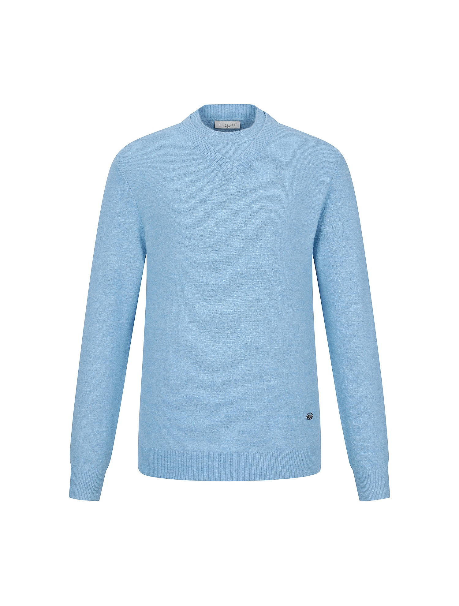 레이어드 하프 터틀넥 스웨터 블루 (AM0DRD40541)