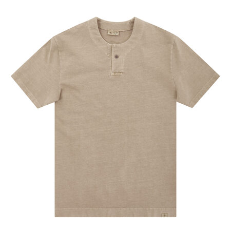 남성 피그다잉 라운드 반팔 티셔츠 베이지 (AM0DKS25653)