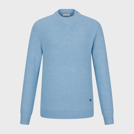 레이어드 하프 터틀넥 스웨터 블루 (AM0DRD40541)